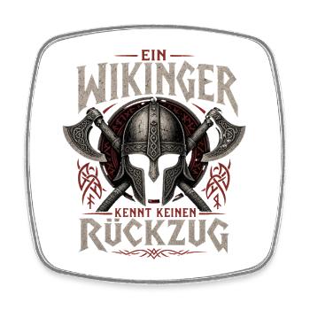 Wikinger Spruch - Viereckiger Kühlschrankmagnet - Weiß - Vorne