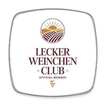 Wine Delicious Wine Club Amateurs de vin Vin rouge - Magnet carré - blanc - Devant