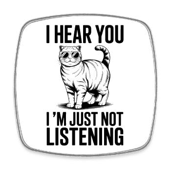 Schottische Faltohrkatze Scottish Fold Geschenk - Viereckiger Kühlschrankmagnet - Weiß - Vorne
