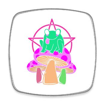 Pastell Gothic - Viereckiger Kühlschrankmagnet - Weiß - Vorne