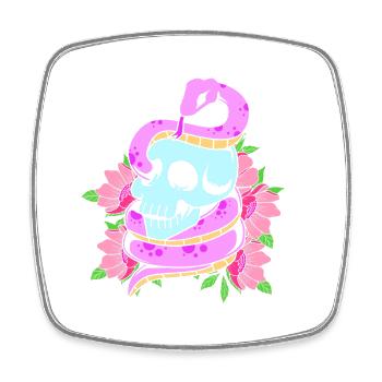 Gothique pastel - Magnet carré - blanc - Devant