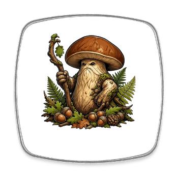 Gardien de la Forêt à Mooshroom - Magnet carré - blanc - Devant
