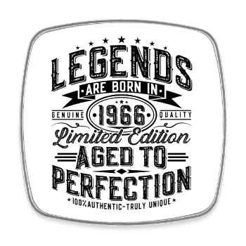 1966 Vintage Vintage Birthday Gift Retro - Square fridge magnet - white - Front