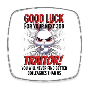 Funny Farewell Coworker - Square fridge magnet - white - Front