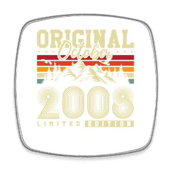 Original octobre 2008 – 18e anniversaire Millésime - Magnet carré - blanc - Devant