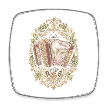 Cajun Culture - Square fridge magnet - white - Front