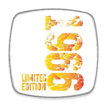 60th Birthday Gift Limited Built in 1966 - Square fridge magnet - white - Front