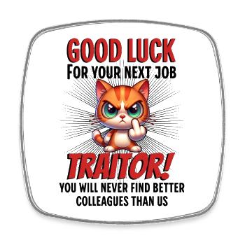 Funny Farewell Coworker - Square fridge magnet - white - Front