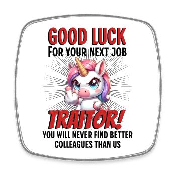 Funny Farewell Coworker - Square fridge magnet - white - Front