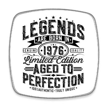 1976 Vintage Vintage Birthday Retro Gift - Square fridge magnet - white - Front