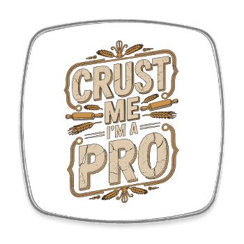 Pastry Chef Crust Me I'm A Pro Confectioner Baker - Viereckiger Kühlschrankmagnet - Weiß - Vorne