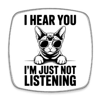 Devon Rex Spruch Katze Lustiges Devon Rex Geschenk - Viereckiger Kühlschrankmagnet - Weiß - Vorne