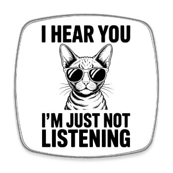 Devon Rex Spruch Katze Lustiges Devon Rex Geschenk - Viereckiger Kühlschrankmagnet - Weiß - Vorne