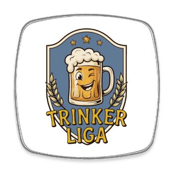 Trinker Liga - Viereckiger Kühlschrankmagnet - Weiß - Vorne