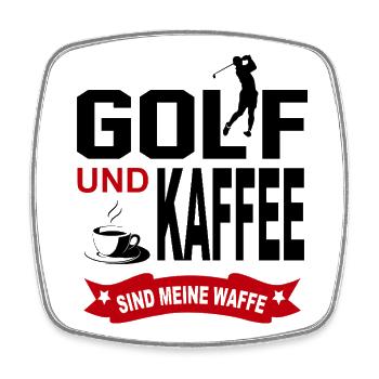 Golf Golfer Verein Golfspieler Verein Sport  - Viereckiger Kühlschrankmagnet - Weiß - Vorne