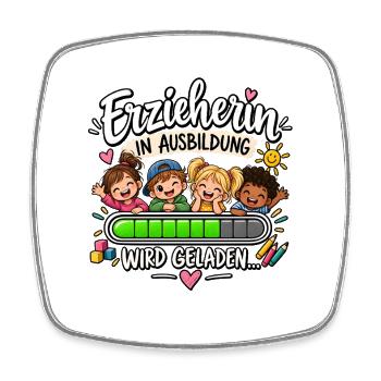 Erzieherin in Ausbildung - Viereckiger Kühlschrankmagnet - Weiß - Vorne