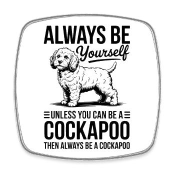 Cockapoo Spruch Hunde Lustiges Cockapoo Geschenk - Viereckiger Kühlschrankmagnet - Weiß - Vorne