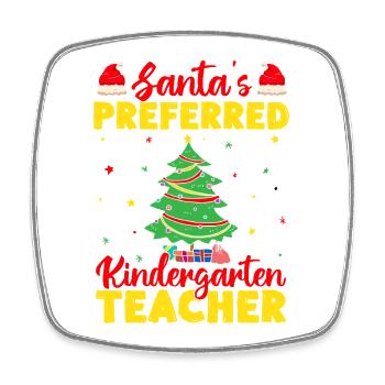 Pre K Teacher Preferred Kindergarten Teacher - Viereckiger Kühlschrankmagnet - Weiß - Vorne