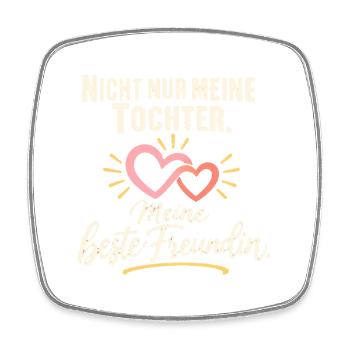 Mama Tochter Freundschaft Beste Freundin - Viereckiger Kühlschrankmagnet - Weiß - Vorne