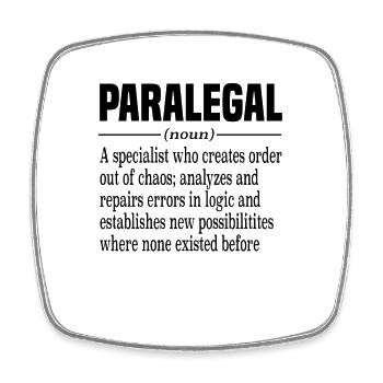 Paralegal Lawyer - Square fridge magnet - white - Front