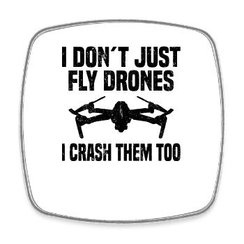 Drohnenpilot Fpv Quadcopter Racing Drohnenfliegen - Viereckiger Kühlschrankmagnet - Weiß - Vorne
