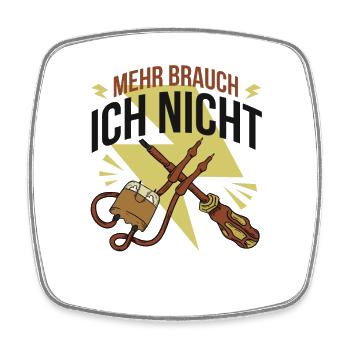 Schweißer Metallbauer Schlosser Handwerker - Viereckiger Kühlschrankmagnet - Weiß - Vorne