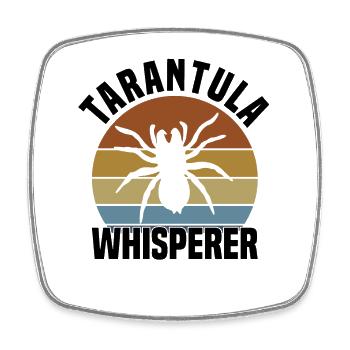 Tarantula Pet Arachnid - Square fridge magnet - white - Front