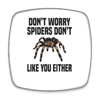 Tarantula Pet Arachnid - Square fridge magnet - white - Front
