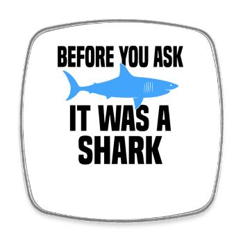 Leg amputee amputation support - Square fridge magnet - white - Front