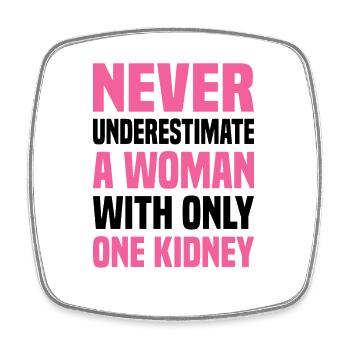 Kidney Transplant Cancer Disease Awareness - Square fridge magnet - white - Front