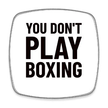 Boxkämpfer, Boxsport, Boxen Geschenkidee - Viereckiger Kühlschrankmagnet - Weiß - Vorne