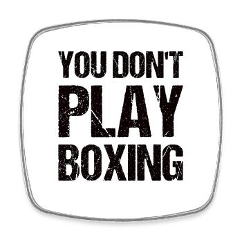 Boxkämpfer, Boxsport, Boxen Geschenkidee - Viereckiger Kühlschrankmagnet - Weiß - Vorne