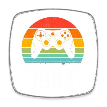Cadeau Anniversaire 1983 Pour Tous les Gamers 1983 - Magnet carré - blanc - Devant