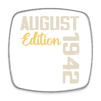 Anniversary August 1942 - Limited Edition August 1942 - Square fridge magnet - white - Front