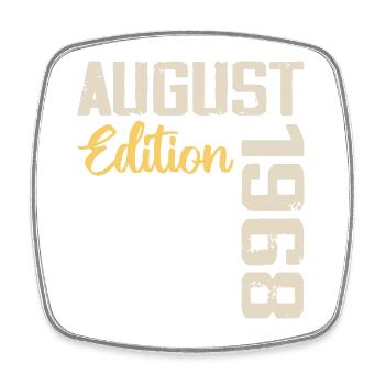 Anniversary August 1968 - Limited Edition August 1968 - Square fridge magnet - white - Front