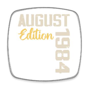 Anniversary August 1984 - Limited Edition August 1984 - Square fridge magnet - white - Front