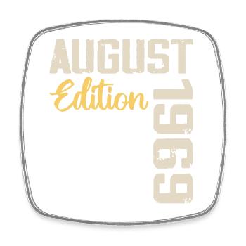 Jubiläum August 1969 - Limitierte Auflage August 1969 - Viereckiger Kühlschrankmagnet - Weiß - Vorne