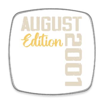 Anniversary August 2001 - Limited Edition August 2001 - Square fridge magnet - white - Front