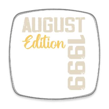 Jubiläum August 1999 - Limited Edition August 1999 - Viereckiger Kühlschrankmagnet - Weiß - Vorne
