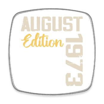 Anniversary August 1973 - Limited Edition August 1973 - Square fridge magnet - white - Front
