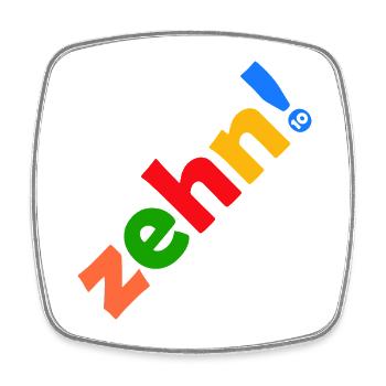 ZEHN 10 JAHRE 10. GEBURTSTAG - Viereckiger Kühlschrankmagnet - Weiß - Vorne