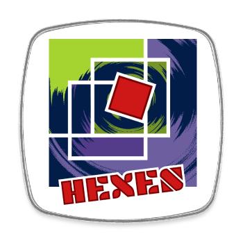 Abstract Rebel Squares - Square fridge magnet - white - Front