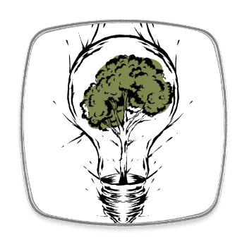 Environmental protection Climate protection Energy - Square fridge magnet - white - Front