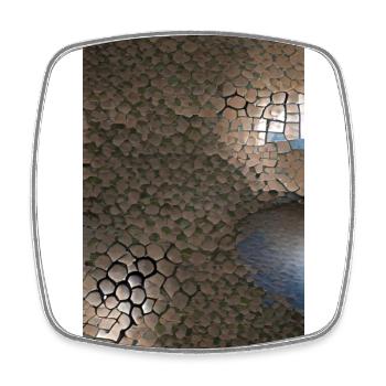 Paving the Way to a 3D Wonderland - Square fridge magnet - white - Front