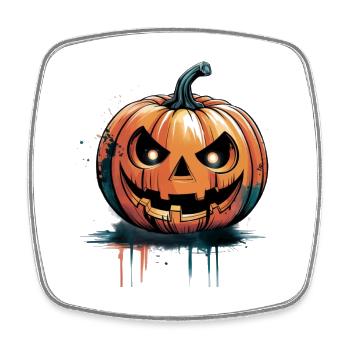 Citrouilles-lanternes d’Halloween - Magnet carré - blanc - Devant