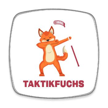 floorball unihockey floorballtaktik bandy - Viereckiger Kühlschrankmagnet - Weiß - Vorne