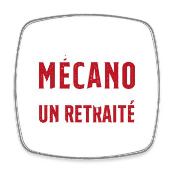 Mécano Papa Cadeau Drôle Fête Des Pères Garagiste - Magnet carré - blanc - Devant