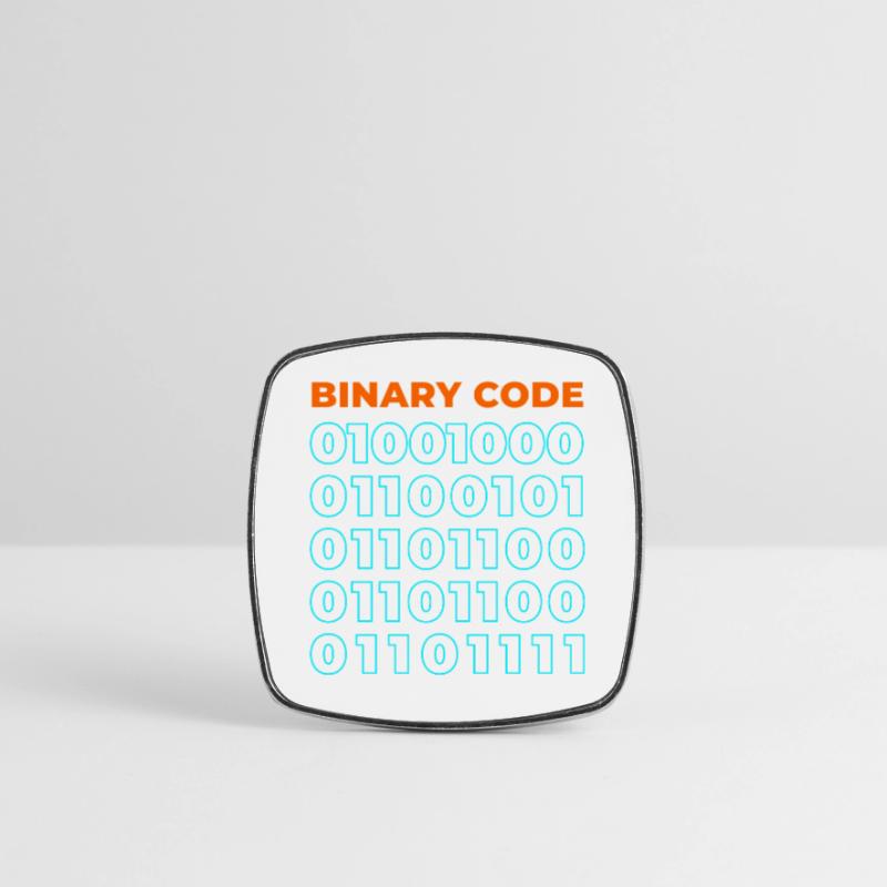 Binary code Square fridge magnet