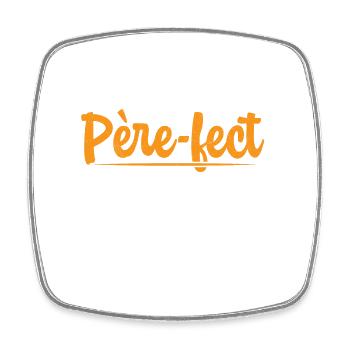Père-Fect Rétro Fête Des Pères Humour Cadeau Papa - Magnet carré - blanc - Devant