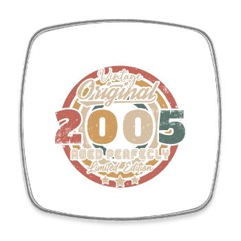 Original 2005 Vintage Rétro Cadeau D'anniversaire - Magnet carré - blanc - Devant